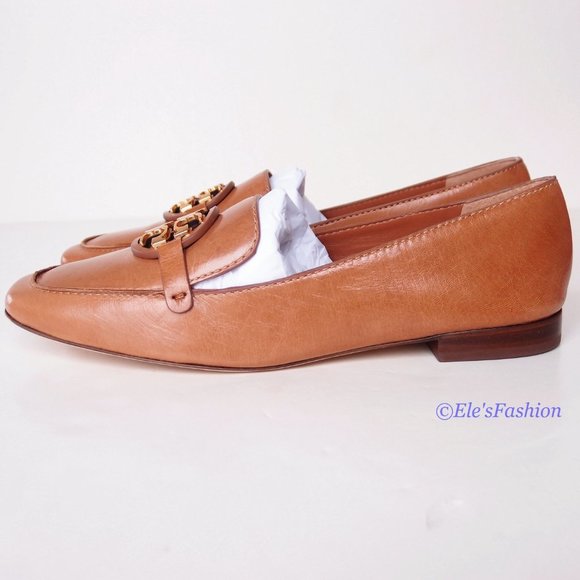 NIB Tory Burch Metal Miller 15mm Leather Loafer TAN US 7 7.5 8 8.5 9 AUTHENTIC - Picture 7 of 16